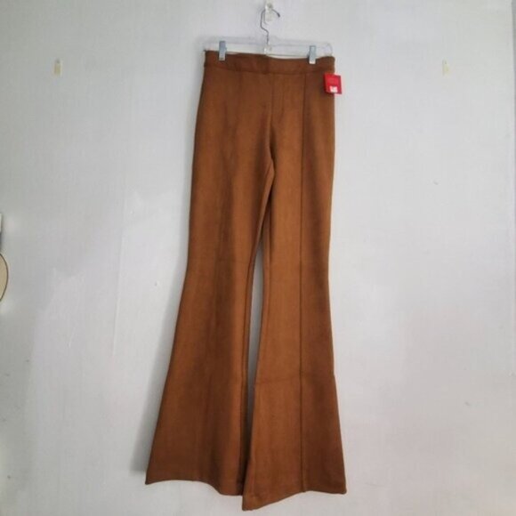 NWT Spanx Faux Suede Flare Pant Caramel, Size Small 2 - Picture 4 of 9